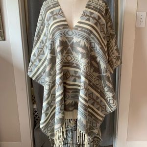 Free People oversized poncho